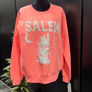 Pacific & Co.Salem Halloween House,pullover sweatshirt, rib knit cuffs-waist